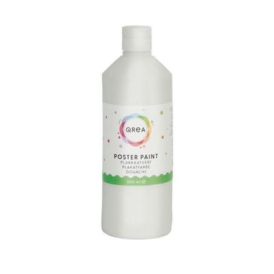 Plakkaatverf qrea wit 500ml