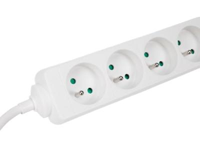 4-voudige stekkerdoos 5 m kabel wit Velleman - Velleman 4-voudige stekkerdoos 5 m kabel wit Velleman - Velleman