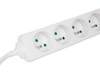 4-voudige stekkerdoos 5 m kabel wit Velleman - Velleman - thumbnail