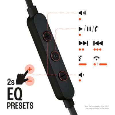 JBL Tune 305C Oordopjes Zwart - thumbnail