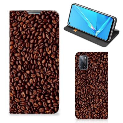 OPPO A52 | A72 | Flip Style Cover | Koffiebonen
