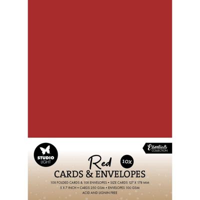 Studio Light • consumables cards & envelopes christmas red