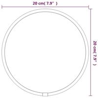 VidaXL Wandspiegel rond ø20 cm zilverkleurig - thumbnail