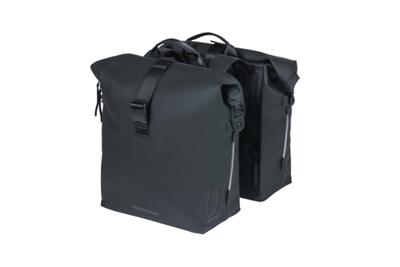 Basil soho nordlicht dubbele fietstas - waterdicht, zwart, 41l