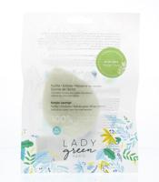 Lady Green Konjac gezichtsspons aloe vera 1 Stuks - thumbnail