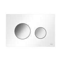 Bedieningsplaat TECE Loop Met Duospoeltechniek Wit Met Glanzend Chromen Toetsen TECE - thumbnail