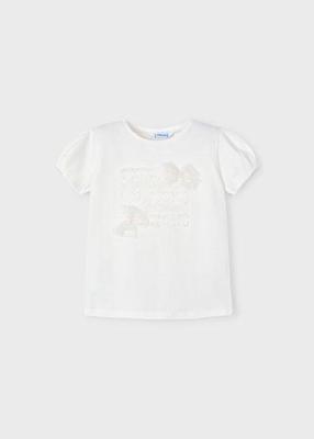 Mayoral Zomer shirt S/S meisjes - natural wit