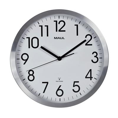 Wandklok maul move rc 305x45mm alu wt batterij