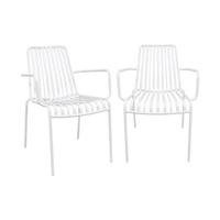 sweeek - Stapelbare tuinstoel van staal (Set van 2) - thumbnail