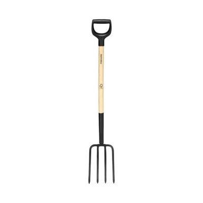 Fiskars Solid Spitvork met Houten Steel FSC - 1070676