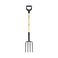 Fiskars Solid Spitvork met Houten Steel FSC - 1070676 - thumbnail