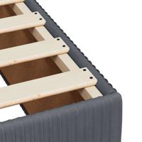 Bedframe zonder matras 160x200 cm fluweel donkergrijs - thumbnail