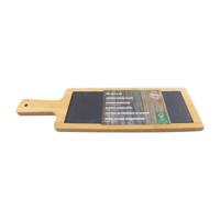 Serveerplank bamboe/leisteen 40x12cm - thumbnail