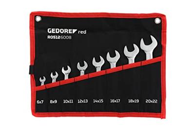 Gedore RED R05126008 | dubbele steeksleutelset | kort | 6-22 mm | 8-delig - R05126008 - thumbnail