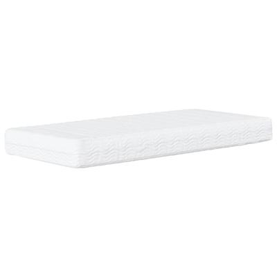 Slaapbank met matras 100x200 cm fluweel lichtgrijs - thumbnail