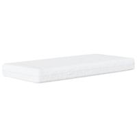 Bed met matras stof lichtgrijs 90x190 cm - thumbnail