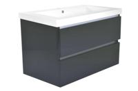 Wiesbaden Vision onderkast+ 2 laden 60x46 hoogglans grijs - thumbnail