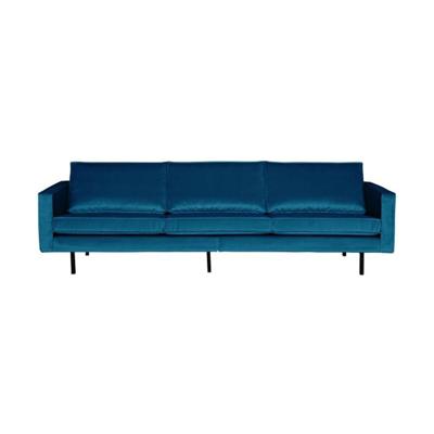 WOOOD Bank 3-zits 'Rodeo' Velvet, 277cm, kleur Blauw