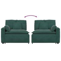 Modulaire bank Armleuning eindmodule met kussens 100 cm - thumbnail