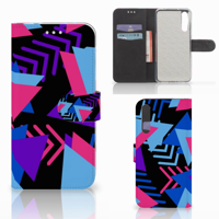 Huawei P20 Pro Book Case Funky Triangle - thumbnail