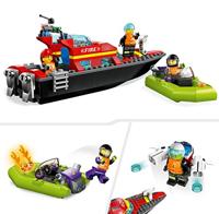 Bouwspel Lego City 60373 The firefighters' rescue boat Multicolour 144 Onderdelen - thumbnail