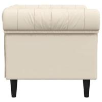 Fauteuil Chesterfield-stijl linnen - thumbnail