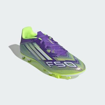 adidas F50 Club Gras / Kunstgras Voetbalschoenen (MG) Paars Wit Neongeel adidas F50 Club Gras / Kunstgras Voetbalschoenen (MG) Paars Wit Neongeel