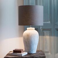 Light & Living Tafellamp 'Vesuvius' Keramiek, kleur Lichtgrijs (excl. kap) - thumbnail