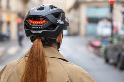 Abus helm aduro 3.0 led race grey m 52-58cm