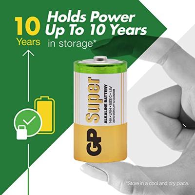 GP GP14A C Alkaline Super G-Tech batterij 1.5V (4 stuks)