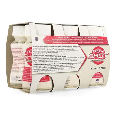 Pro-cal Shot Neutraal 6x120ml