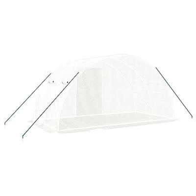 VidaXL Tuinkas met stalen frame 8 m² 4x2x2 m