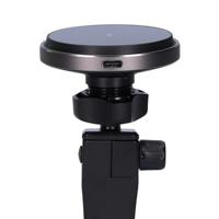 Nedis Draadloze Autolader | Qi gecertificeerd | 7.5 / 10 / 15 W | 1.5 / 1.67 / 2 A | 1.00 m | | USB Type-C | Inclusief kabel - CCHAQM15W110BK - thumbnail