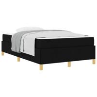 Boxspring bed Zwart en Wit en Zwart 120 x 190 cm Stof - thumbnail