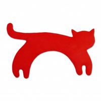 Leschi Verwarmingskussen Minina kat L - rood - thumbnail