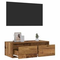 Tv-meubel met LED-verlichting 75x35,5x25 cm oud houtkleurig - thumbnail