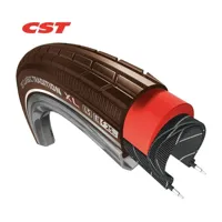 CST buitenband tradition xl 28x1.75 47-622 reflectie bruin - thumbnail