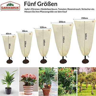 Plantbeschermingshoes Set van 3 Beige 0,6x0,8m