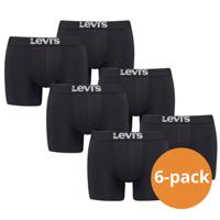 Levi's Boxershorts Heren 6-pack Solid Organic Cotton Black-M - thumbnail