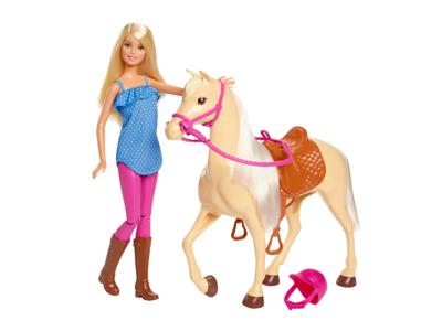 BARBIE Speelset pop en paard
