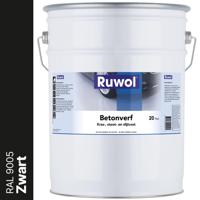 Ruwol Betonverf Zwart (RAL 9005) 20 liter - thumbnail