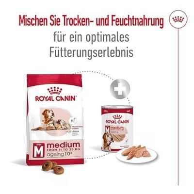 Royal Canin Medium Ageing 7+ Mousse | 12 x 410 g | Volledig voer voor oudere, middelgrote honden vanaf 7 jaar