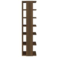 VidaXL Schoenenrekken 2 st 27,5x27x102 cm bewerkt hout bruineiken - thumbnail