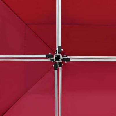 VidaXL Partytent professioneel inklapbaar 4,5x3 m aluminium wijnrood