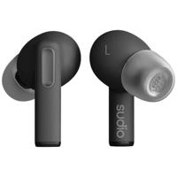 Sudio A1 Pro In Ear headset Bluetooth Stereo Zwart Noise Cancelling Headset, Oplaadbox, Touchbesturing - thumbnail