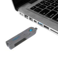 LogiLink AU0045 USB-A-poortslot Set van 8 stuks Zilver, Blauw Incl. 1 sleutel - thumbnail