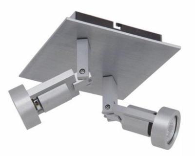 Artdelight Dubbele opbouwspotTech II grijs - PL TECHII SQ ALU