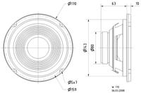 Visaton Vs-w170/8 Woofer 17 cm (6.5" ) 8 Ohm - thumbnail