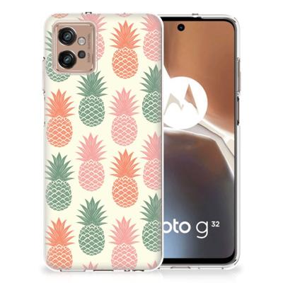 Motorola Moto G32 | Siliconen Case | Ananas
