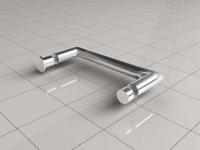 Wiesbaden losse deurgreep type 4 chroom - thumbnail